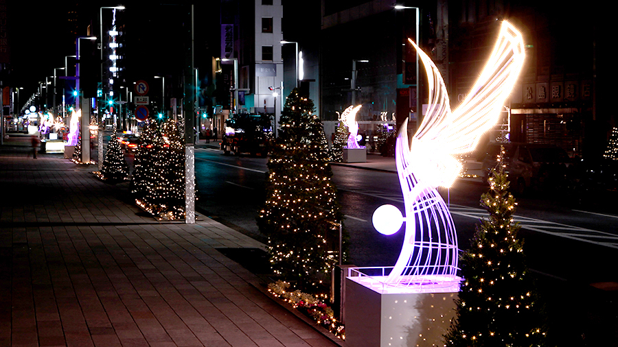 GINZA ILLUMINATION "WIngs of hope"