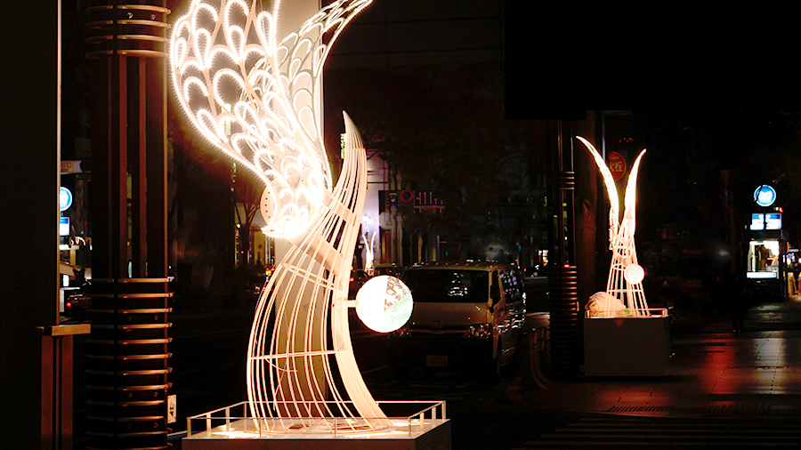 GINZA ILLUMINATION "WIngs of hope"